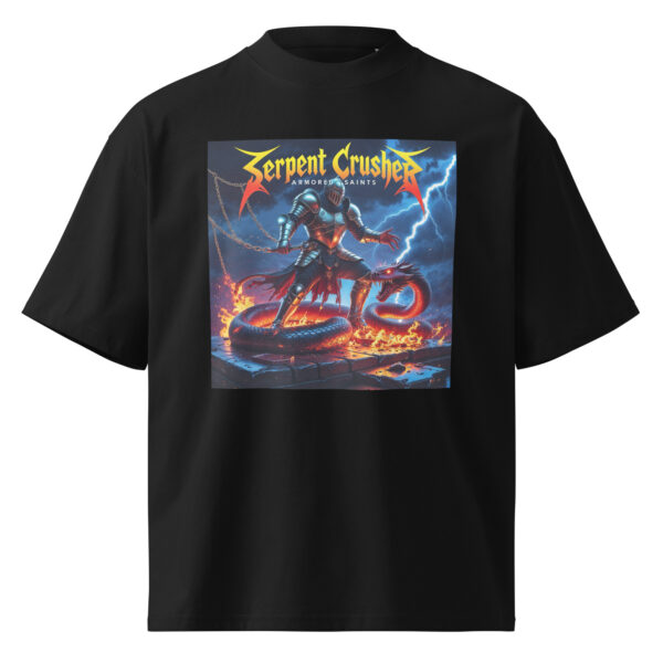 Unisex organic oversized high neck t-shirt - Image 4