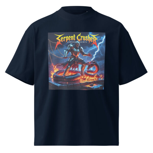 Unisex organic oversized high neck t-shirt - Image 2