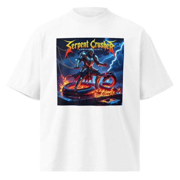 Unisex organic oversized high neck t-shirt - Image 9